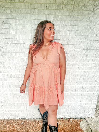 Morgan Gingham Tie Dress