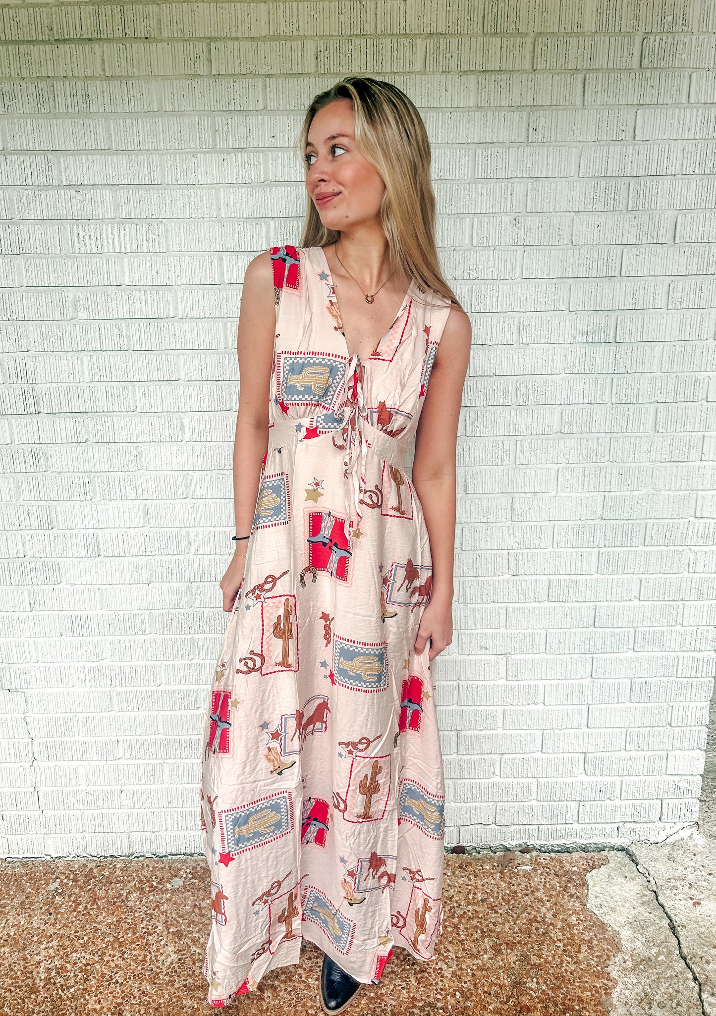 Cowgirl Charm Maxi Dress