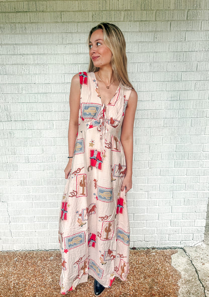 Cowgirl Charm Maxi Dress