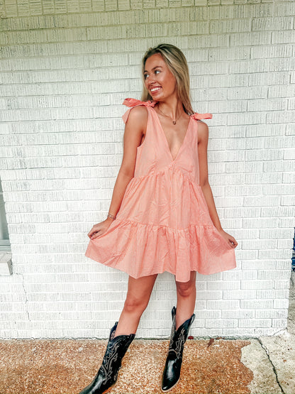 Morgan Gingham Tie Dress