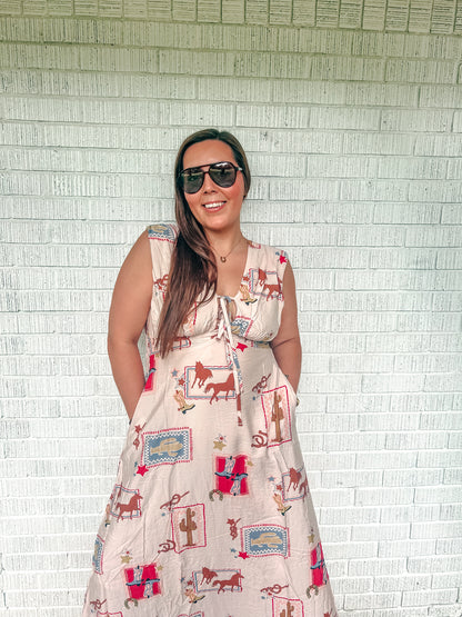 Cowgirl Charm Maxi Dress