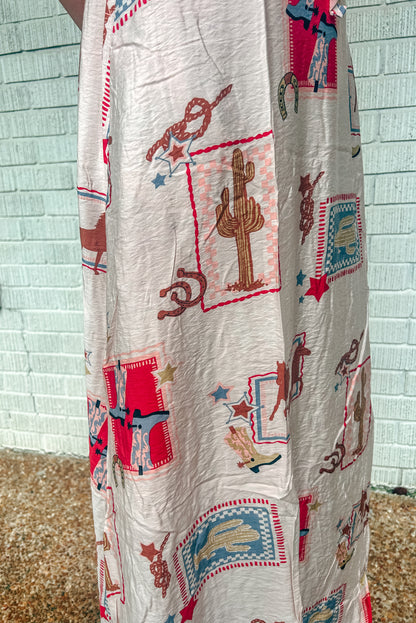 Cowgirl Charm Maxi Dress