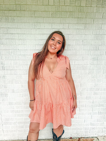 Morgan Gingham Tie Dress