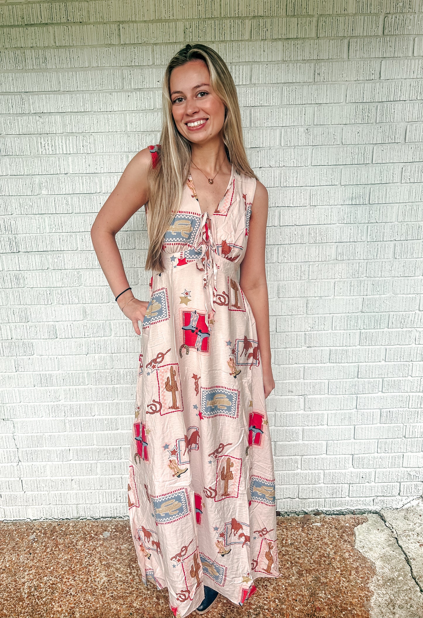 Cowgirl Charm Maxi Dress
