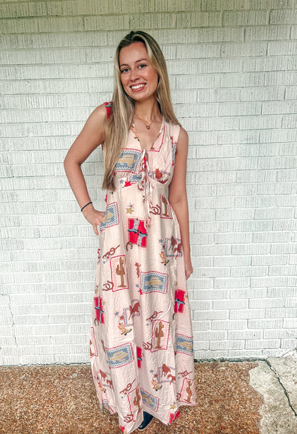 Cowgirl Charm Maxi Dress